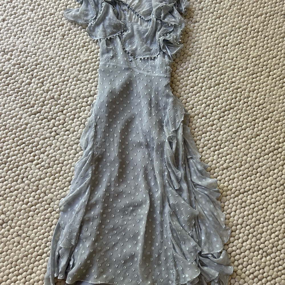Alice McCall Blue Ruffled Dress
